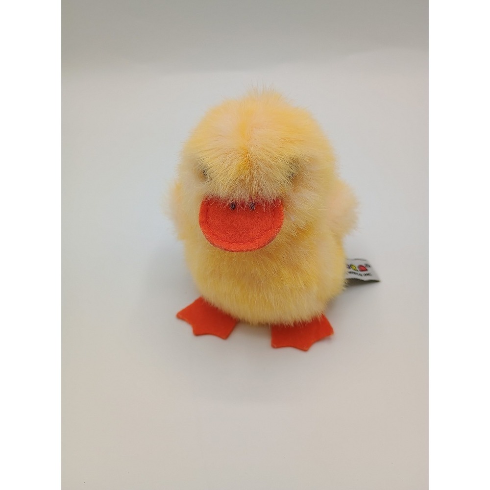 4" AURORA WORLD Yellow Orange Plush Chick DUCK Felt Beak Feet B4
